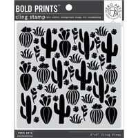 Hero Arts - Clings - Repositionable Rubber Stamps - Cactus Bold Prints
