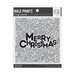 Hero Arts - Clings - Repositionable Rubber Stamps - Merry Christmas Letter Bold Prints