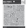 Hero Arts - Rubber Stamps - Ode To Andy Warhol Script Bold Prints