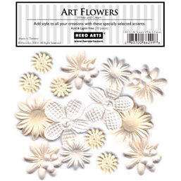 Hero Arts - Art Flowers - White and Cream