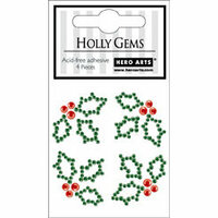 Hero Arts - Hero Hues - Christmas - Bling - Gem Shapes - Holly, CLEARANCE