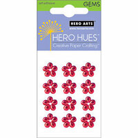 Hero Arts - Hero Hues - Bling - Blossom Gems - 10 mm -Red, CLEARANCE