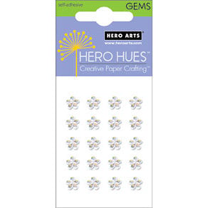 Hero Arts - Hero Hues - Bling - Blossom Gems - 5 mm - Clear, CLEARANCE