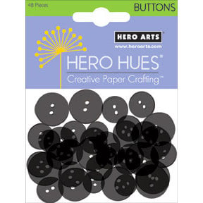 Hero Arts - Hero Hues - Card Buttons - Solid Black