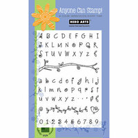 Hero Arts - Poly Clear - Clear Acrylic Stamps - Fanciful Swirl Alphabet, CLEARANCE