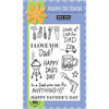 Hero Arts - Poly Clear - Clear Acrylic Stamps - Happy Dad's Day, CLEARANCE