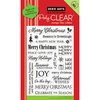 Hero Arts - Poly Clear - Christmas - Clear Acrylic Stamps - Holiday Sayings