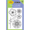 Hero Arts - Poly Clear - Clear Acrylic Stamps - Big and Small Flowers