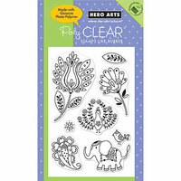 Hero Arts - Poly Clear - Clear Acrylic Stamps - Exotic Decor