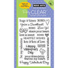 Hero Arts - Poly Clear - Valentines - Clear Acrylic Stamps - Valentine Sayings