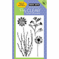 Hero Arts - Poly Clear - Clear Acrylic Stamps - Earth Flowers