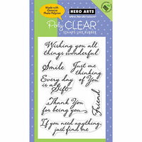 Hero Arts - Poly Clear - Clear Acrylic Stamps - Just Find Me