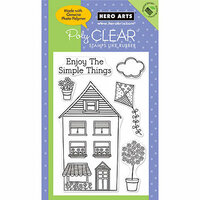 Hero Arts - Poly Clear - Clear Acrylic Stamps - Simple Things