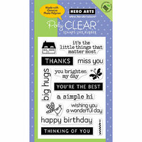 Hero Arts - Poly Clear - Clear Acrylic Stamps - Big Hugs