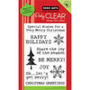 Hero Arts - Poly Clear - Christmas - Clear Acrylic Stamps - Get Merry
