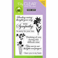 Hero Arts - Poly Clear - Clear Acrylic Stamps - With Sympathy