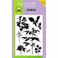 Hero Arts - Poly Clear - Clear Acrylic Stamps - Delicate Leaf Clusters
