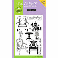 Hero Arts - Poly Clear - Clear Acrylic Stamps - Wish You Were Here