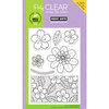 Hero Arts - Poly Clear - Clear Acrylic Stamps - Dots N Flowers