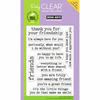 Hero Arts - Poly Clear - Clear Acrylic Stamps - Thank You For Being My Best Friend