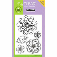 Hero Arts - Poly Clear - Clear Acrylic Stamps - Layered Flowers
