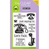 Hero Arts - Poly Clear - Clear Acrylic Stamps - Just Saying Hi