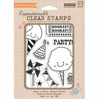 Hero Arts - BasicGrey - Life of the Party Collection - Poly Clear - Clear Acrylic Stamps - Birthday