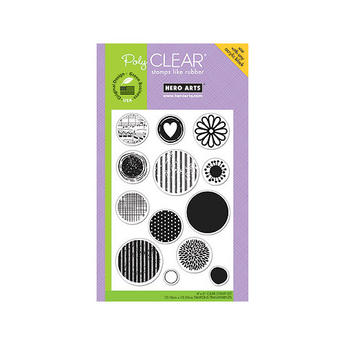 Hero Arts - Poly Clear - Clear Acrylic Stamps - Many Dots