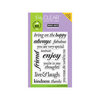Hero Arts - Poly Clear - Clear Acrylic Stamps - Live and Laugh