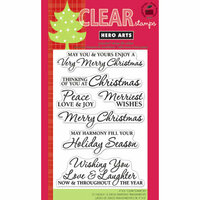 Hero Arts - Poly Clear - Christmas - Clear Acrylic Stamps - Very Merry Christmas