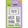 Hero Arts - Poly Clear - Clear Acrylic Stamps - Big Ticket