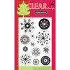 Hero Arts - Poly Clear - Christmas - Clear Acrylic Stamps - Snowflakes