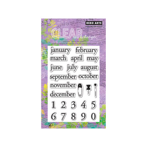 Hero Arts - Poly Clear - Clear Acrylic Stamps - Make a Date
