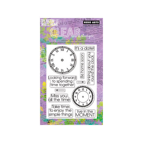 Hero Arts - Operation Write Home - Poly Clear - Clear Acrylic Stamps - All the Time
