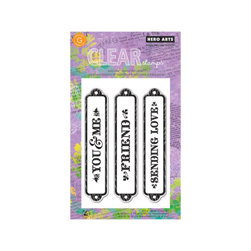 Hero Arts - Poly Clear - Clear Acrylic Stamps - You and Me Frame