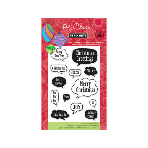 Hero Arts - Poly Clear - Christmas - Clear Acrylic Stamps - Holiday Conversation