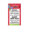 Hero Arts - Poly Clear - Christmas - Clear Acrylic Stamps - Greetings for the Holiday