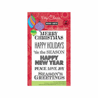 Hero Arts - Poly Clear - Christmas - Clear Acrylic Stamps - Greetings for the Holiday