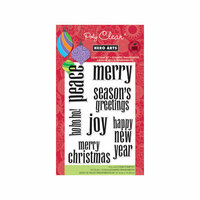 Hero Arts - Poly Clear - Christmas - Clear Acrylic Stamps - Lower Case Greetings