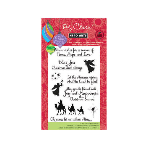 Hero Arts - Poly Clear - Christmas - Clear Acrylic Stamps - Heavens Rejoice