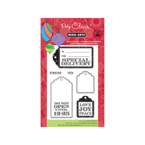 Hero Arts - Poly Clear - Christmas - Clear Acrylic Stamps - Special Delivery