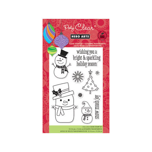 Hero Arts - Poly Clear - Christmas - Clear Acrylic Stamps - Snow Much Joy