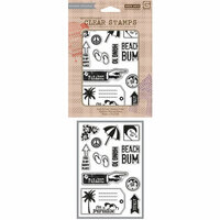 Hero Arts - BasicGrey - Soleil Collection - Poly Clear - Clear Acrylic Stamps - Paradise