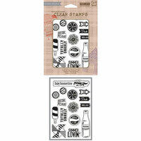 Hero Arts - BasicGrey - Soleil Collection - Poly Clear - Clear Acrylic Stamps - Summer Lovin'