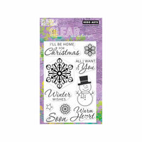 Hero Arts - Operation Write Home - Poly Clear - Christmas - Clear Acrylic Stamps - Winter Wishes