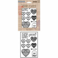 Hero Arts - BasicGrey - Poly Clear - Clear Acrylic Stamps - Amore