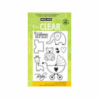 Hero Arts - Poly Clear - Clear Acrylic Stamps - New Baby
