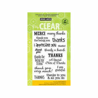 Hero Arts - Poly Clear - Clear Acrylic Stamps - Thanks a Bunch