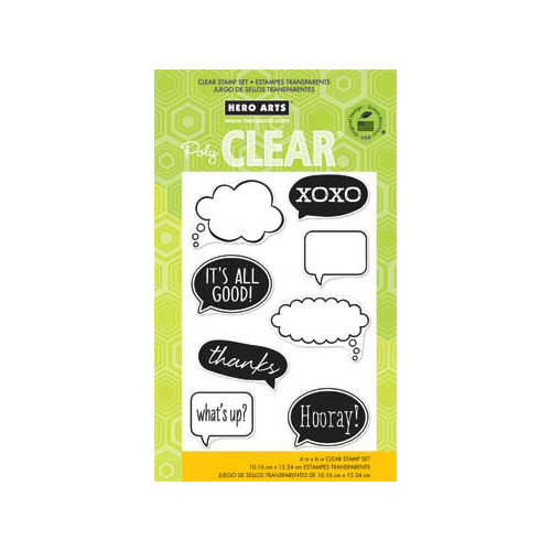 Hero Arts - Poly Clear - Clear Acrylic Stamps - It's All Good