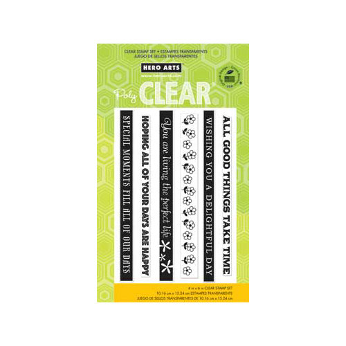 Hero Arts - Poly Clear - Clear Acrylic Stamps - All Good Things